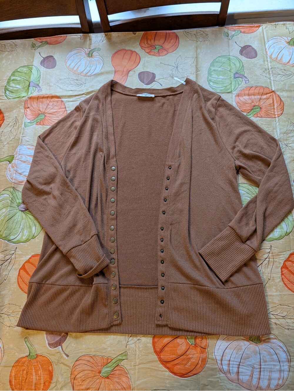 Zenana Brown Cardigan β Size 1X